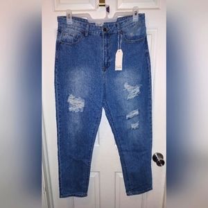 🆕️Track 15 Women High Rise Mom Fit Jeans Sz 15 NWT